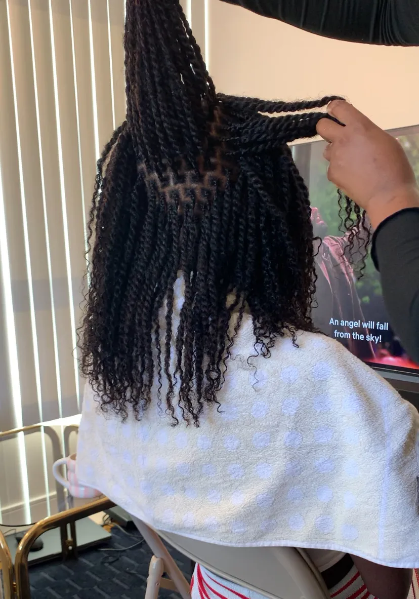 Afro Kinky Bulk human hair micro twists