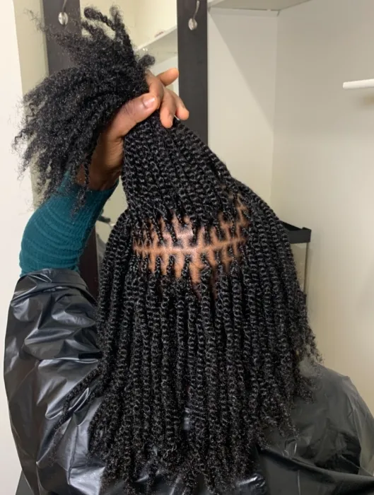 Extra small kinky twists