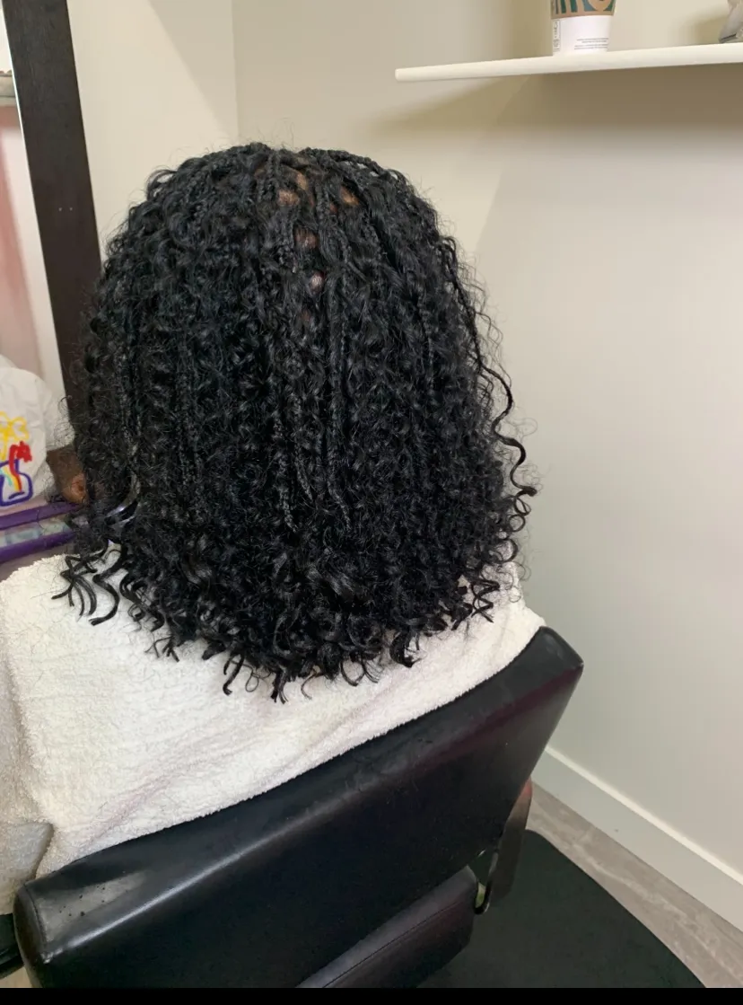 Small bob boho braids