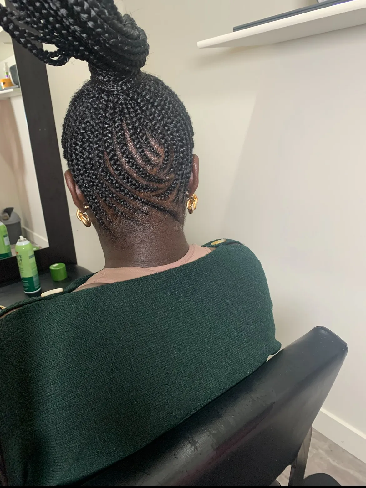 Braided ponytail